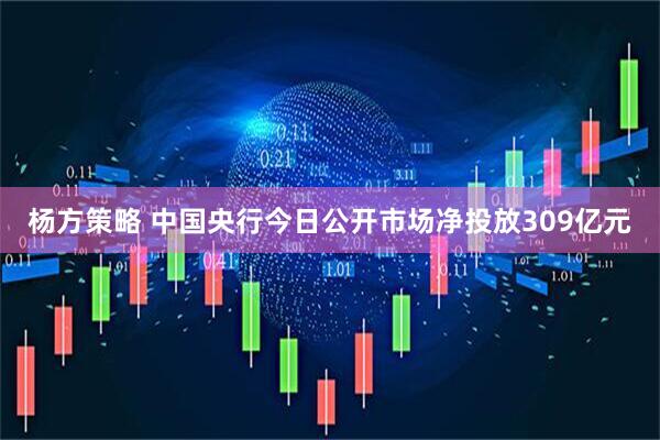 杨方策略 中国央行今日公开市场净投放309亿元