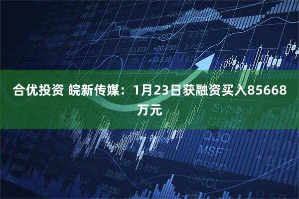 合优投资 皖新传媒：1月23日获融资买入85668万元