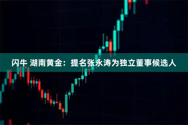 闪牛 湖南黄金：提名张永涛为独立董事候选人